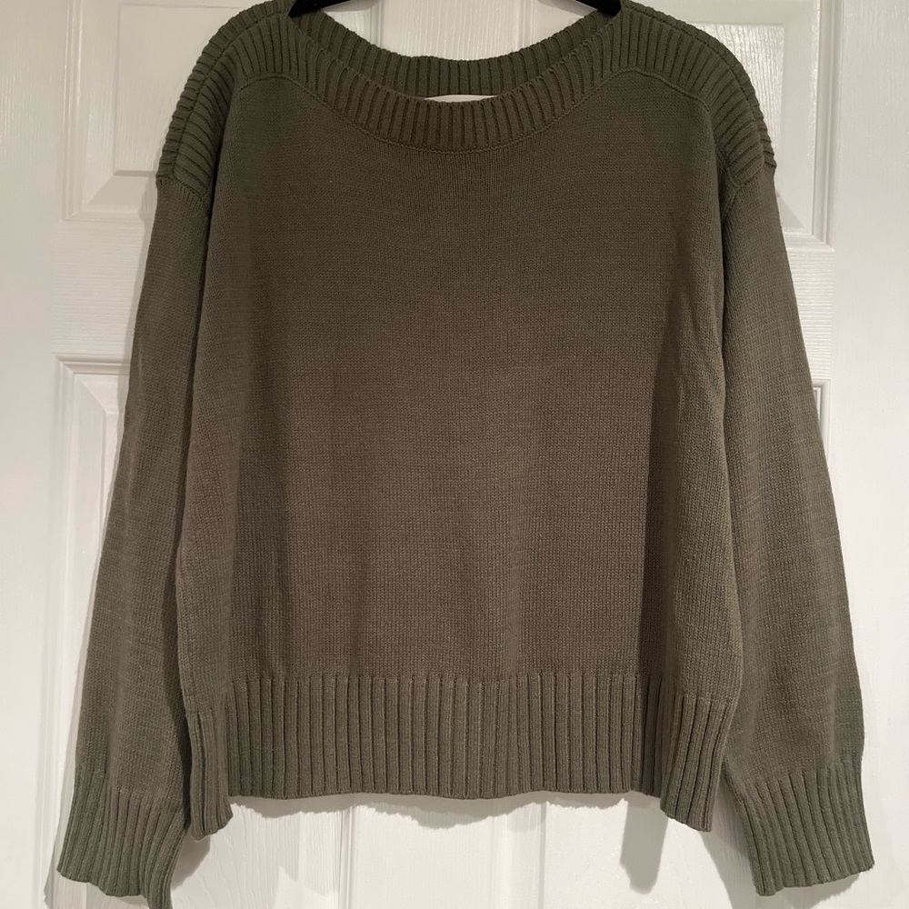LOFT Khaki Women's Crew Neck Sweater